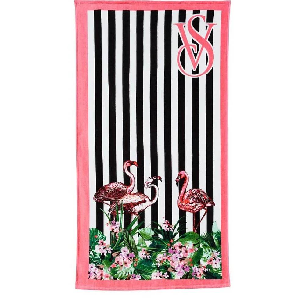 VICTORIA'S SECRET Logo Beach Towel